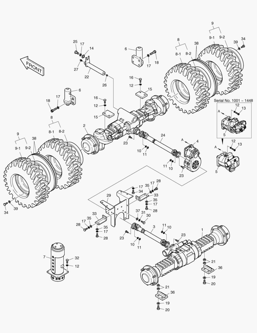 Спецтехника 6400 POWER TRAIN-DOUBLE TIRE [1113~]