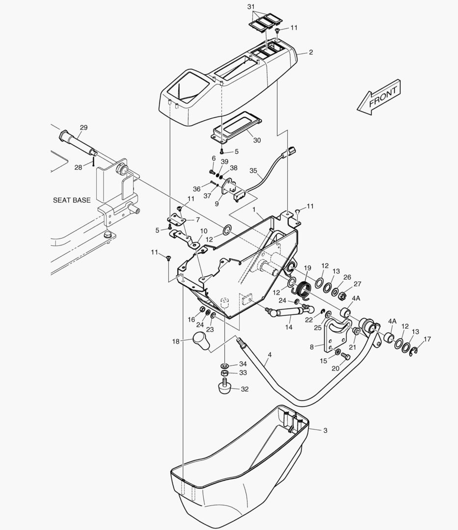 ПУЛЬТ УПРАВЛЕНИЯ - ЛЕВОСТОРОННИЙ