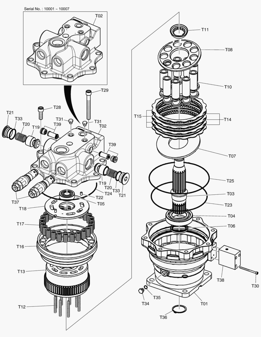 ГИДРОМОТОР ПОВОРОТА ПЛАТФОРМЫ