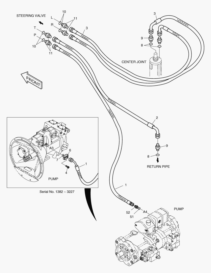 1290 STEERING PIPING [1382~]