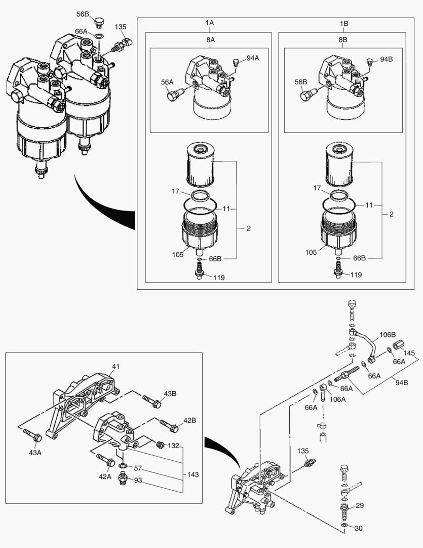 ТОПЛИВНЫЙ ФИЛЬТР И КРОНШТЕЙН