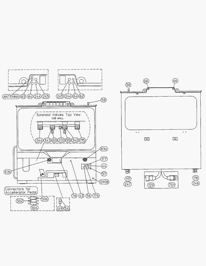G062-1 ELECTRICAL SYSTEM; CAB OUTSIDE