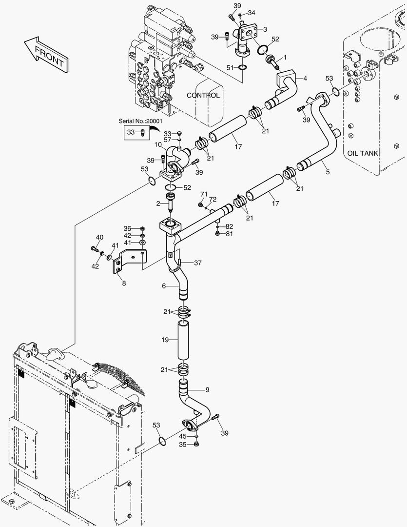 ТУБОПРОВОД МАСЛЯНОГО РАДИАТОРА(2)