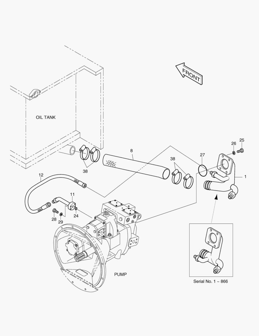 1260 OIL COOLER PIPING(1) [1~1381]