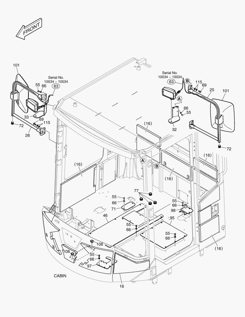 5680 CABIN(2) - BODY(WITHOUT ROOF)