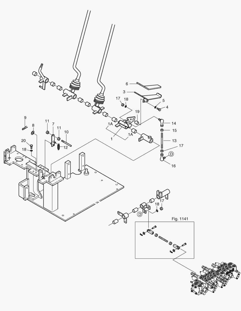 РЫЧАГ УСТРОЙСТВА УПРАВЛЕНИЯ-ГИДРОМОЛОТ