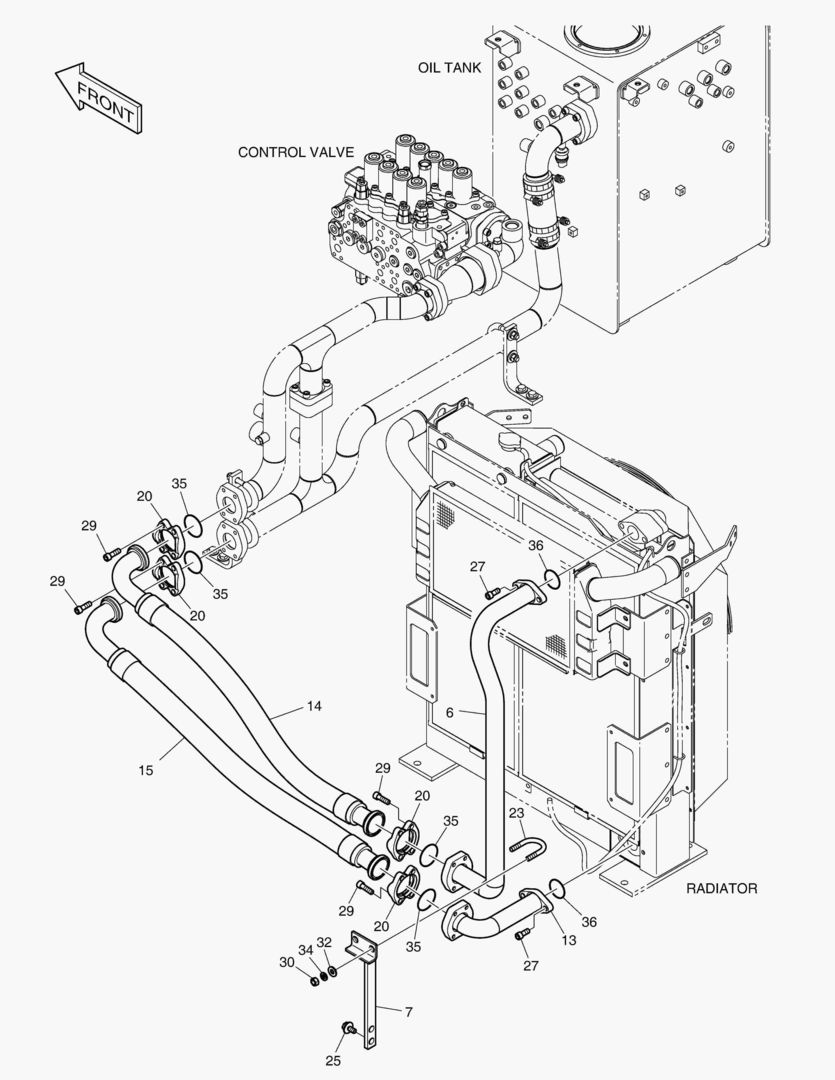 ТУБОПРОВОД МАСЛЯНОГО РАДИАТОРА(3)