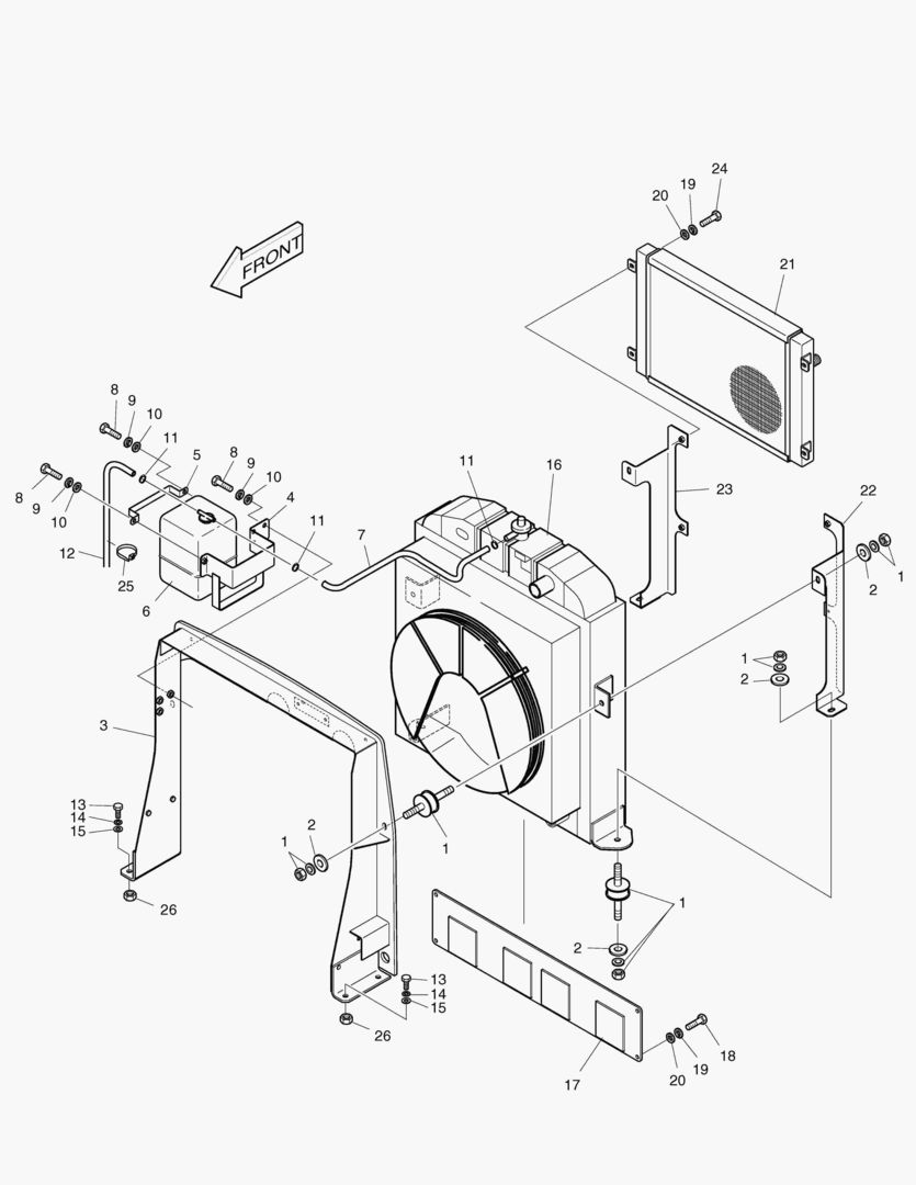 1215 RADIATOR MOUNTING [1001~1020]