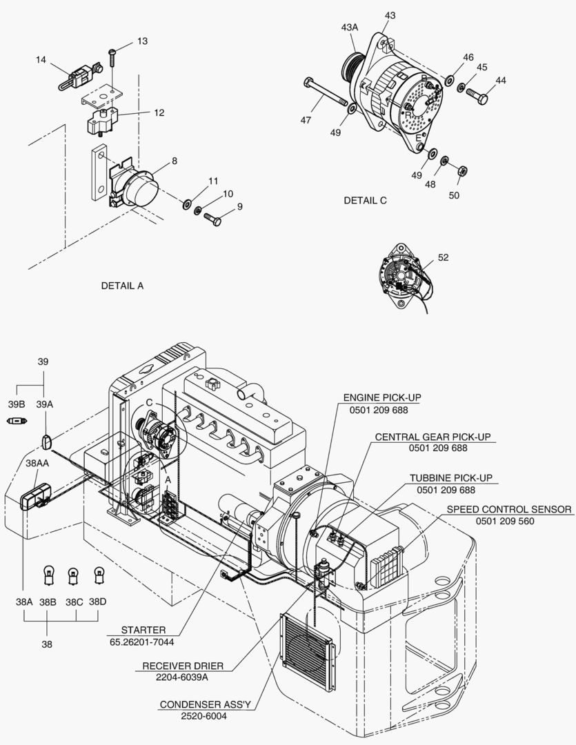 ЭЛЕКТРИЧЕСКИЕ ЗАПЧАСТИ(6)-ГЕНЕРАТОР ПЕРЕМЕННОГО ТОКА