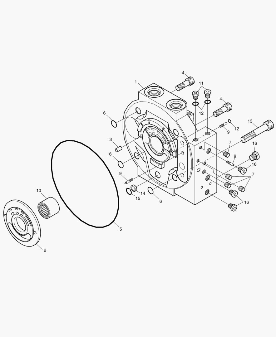 ОСНОВНОЙ НАСОС - КРЫШКА