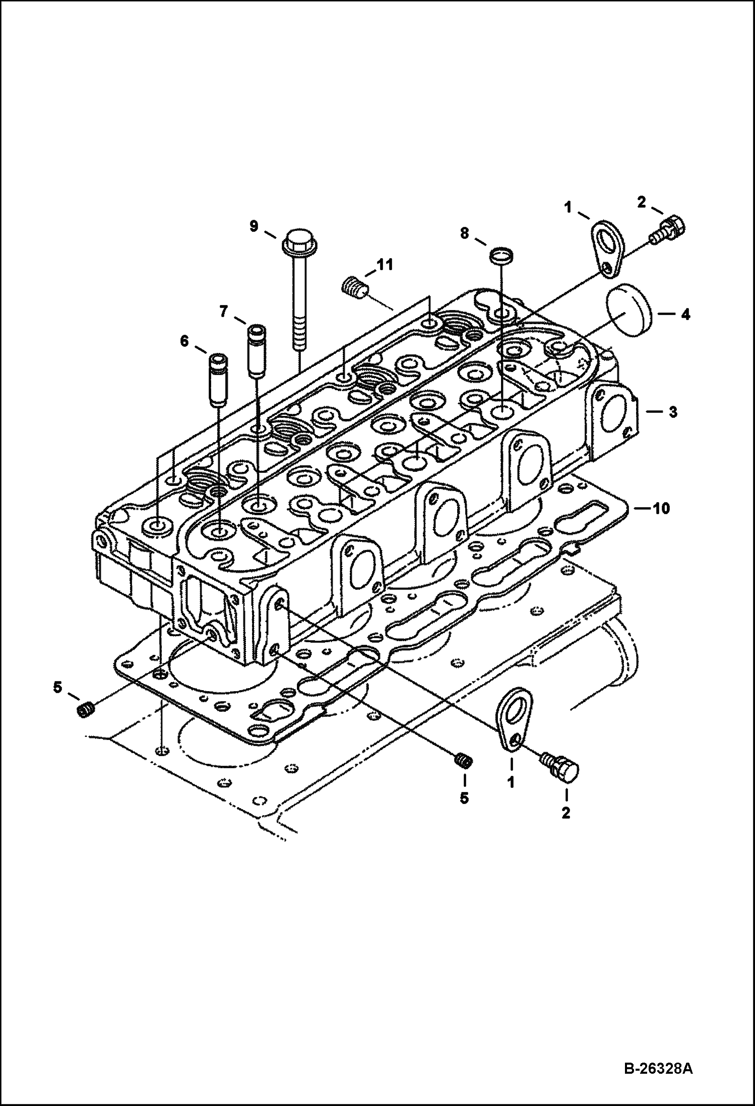 ГОЛОВКА ЦИЛИНДРА KUBOTA - V1505-E3B - ВРЕМЕННЫЙ TIER IV REPLACEMENT