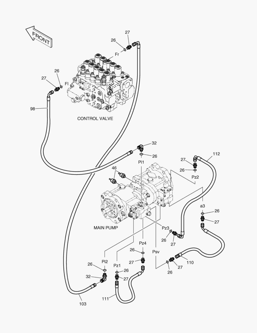 ТРУБОПРОВОД СЕРВОУПРАВЛЕНИЯ(9)