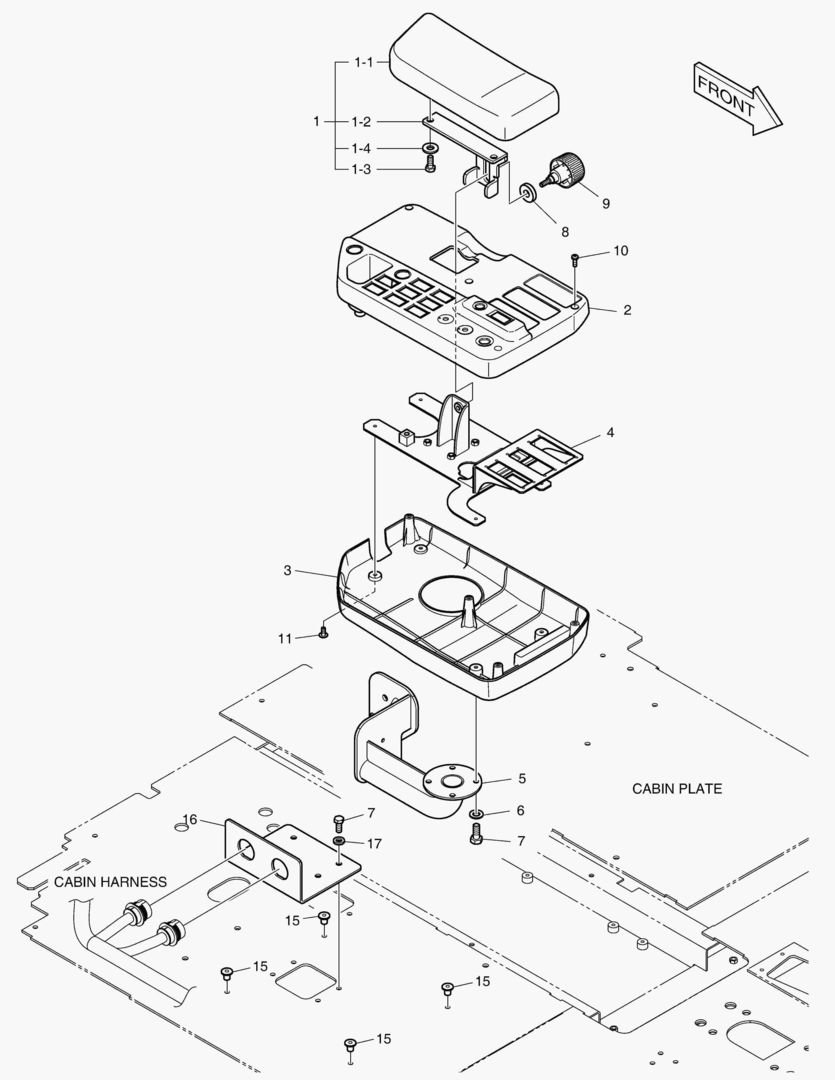 ПУЛЬТ УПРАВЛЕНИЯ-ДВА РЫЧАГА(ЭЛЕКТРИКА)