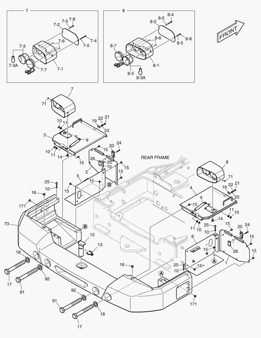Схема 1560 COUNTER WEIGHT & REAR LAMP