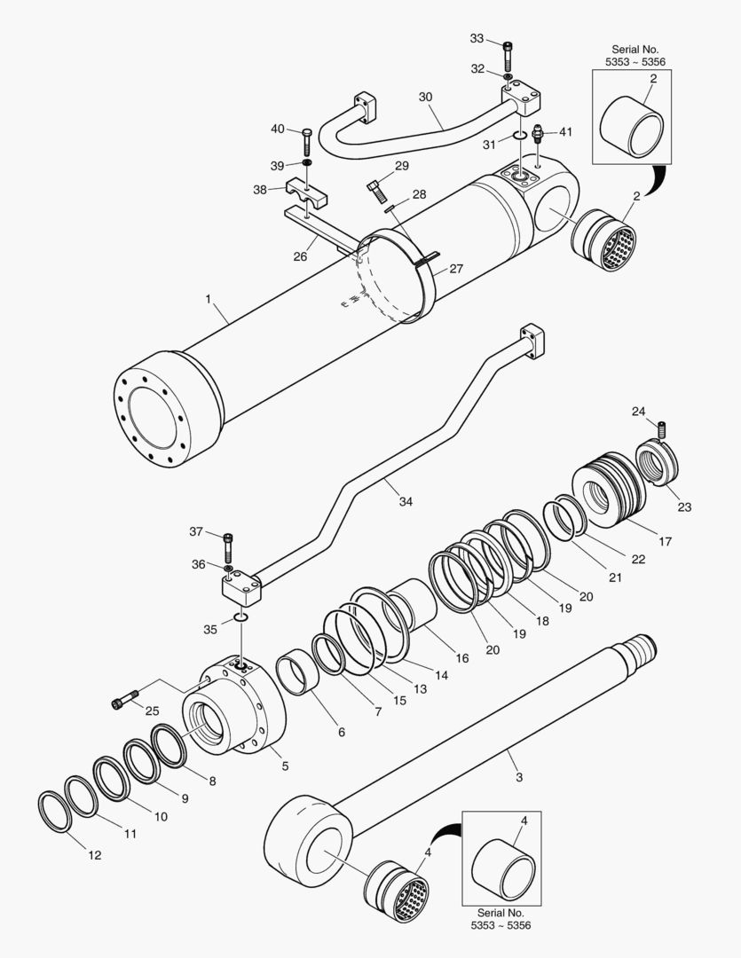 Спецтехника 4241 BOOM CYLINDER - R.H. [5353~]