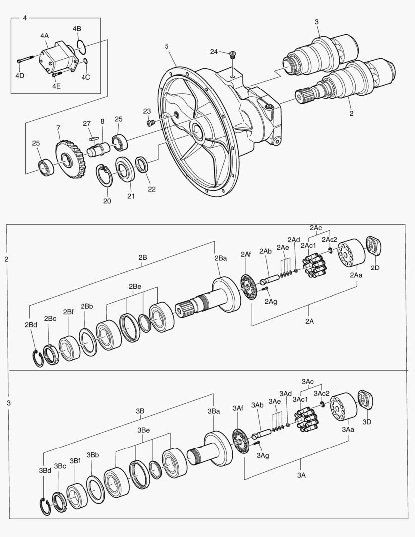 ОСНОВНОЙ НАСОС - РОТОР В СБОРЕ
