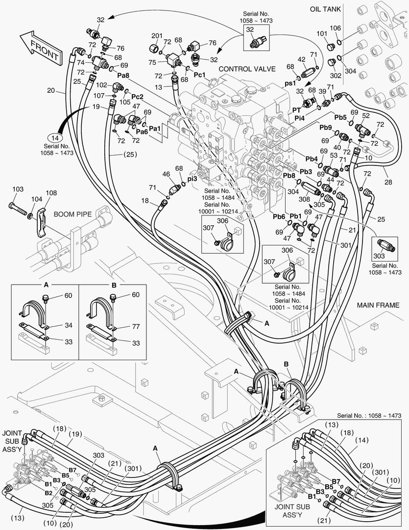 Схема ТРУБОПРОВОД СЕРВОУПРАВЛЕНИЯ(4)