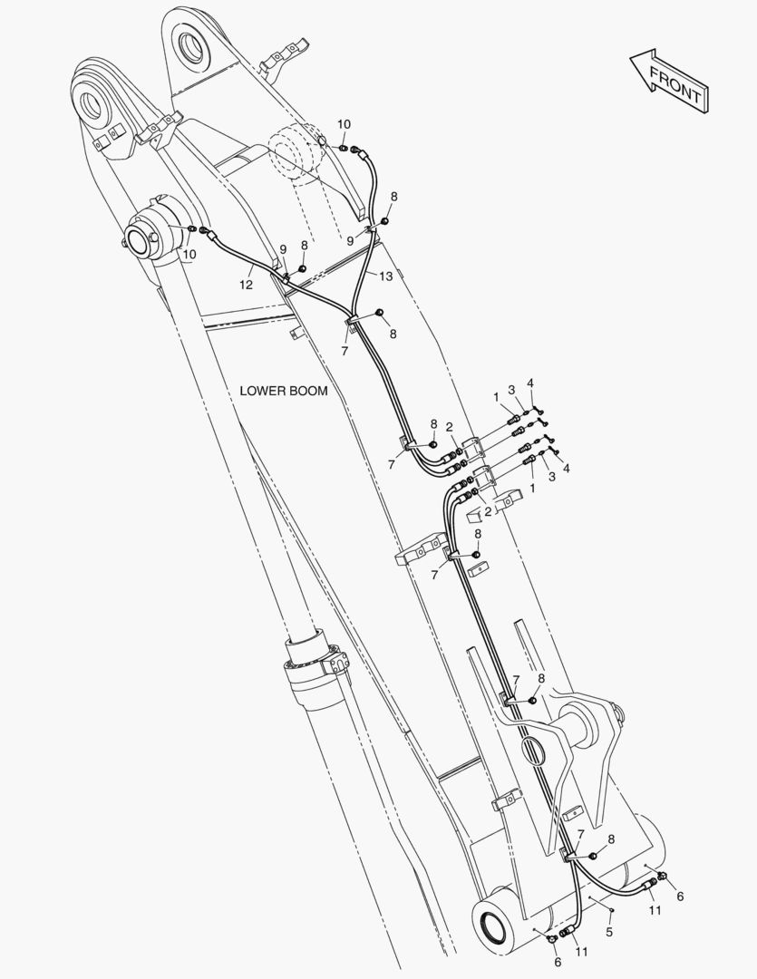ТРУБОПРОВОД СМАЗОЧНОЙ СИСТЕМЫ - НИЖНЯЯ СТРЕЛЯ