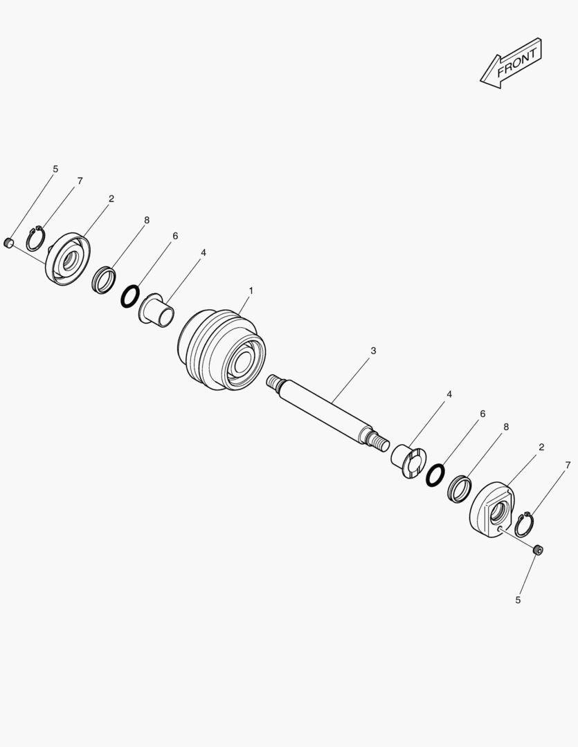 2150 LOWER ROLLER [1001~1409]
