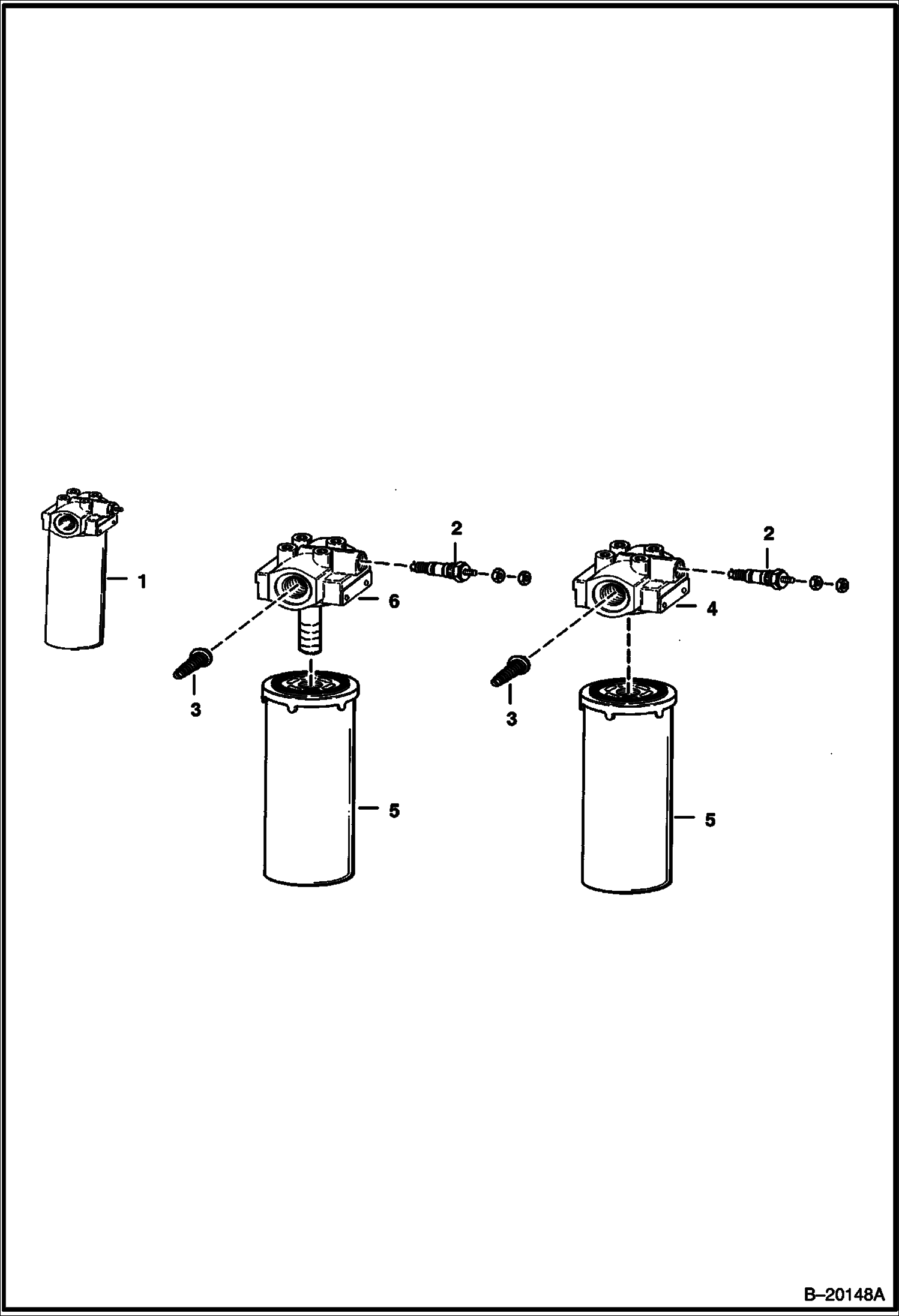 Схема ФИЛЬТР ГИДРОСТАТИЧЕСКОГО МАСЛА (С B.O.S.S. (ОПЦИЯ))