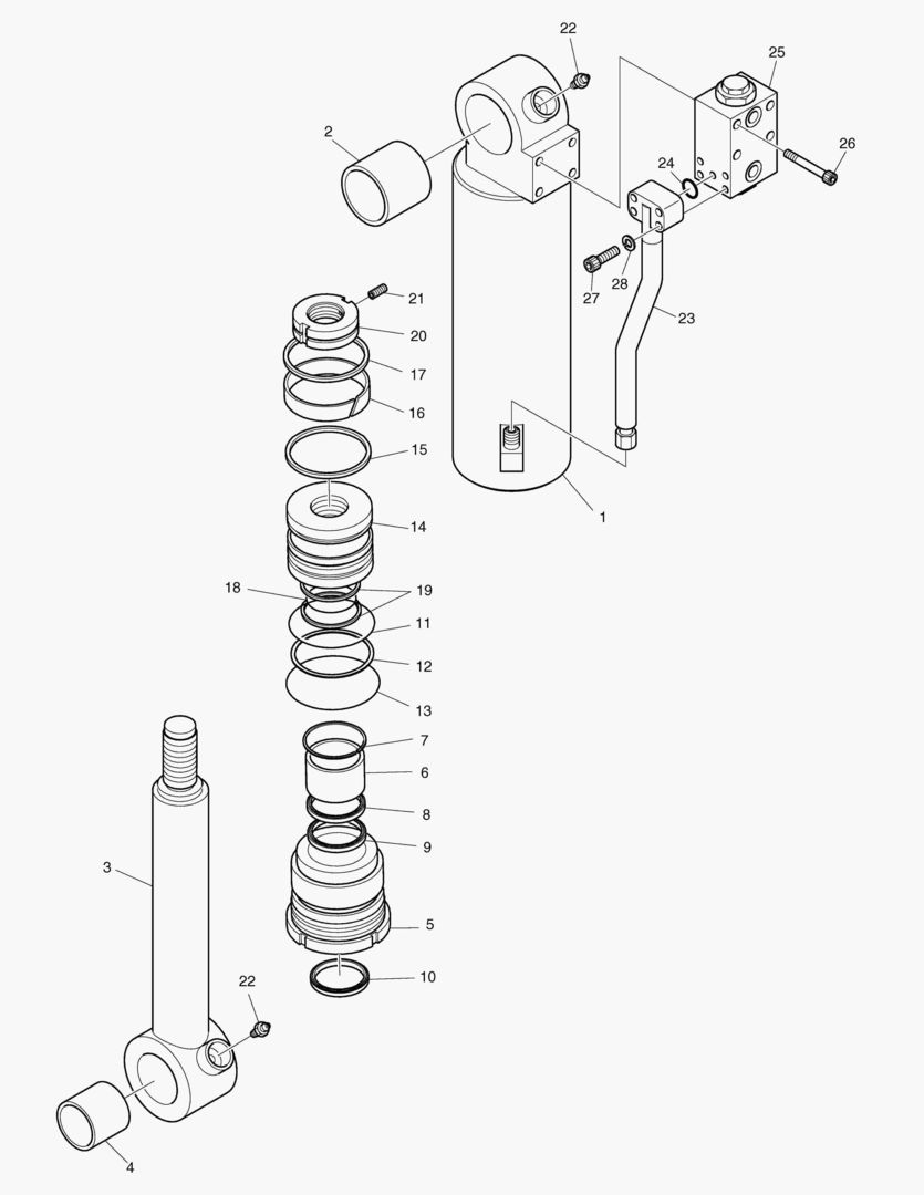 Спецтехника 4360 DOZER CYLINDER - L.H. [5001~6440] - главное фото