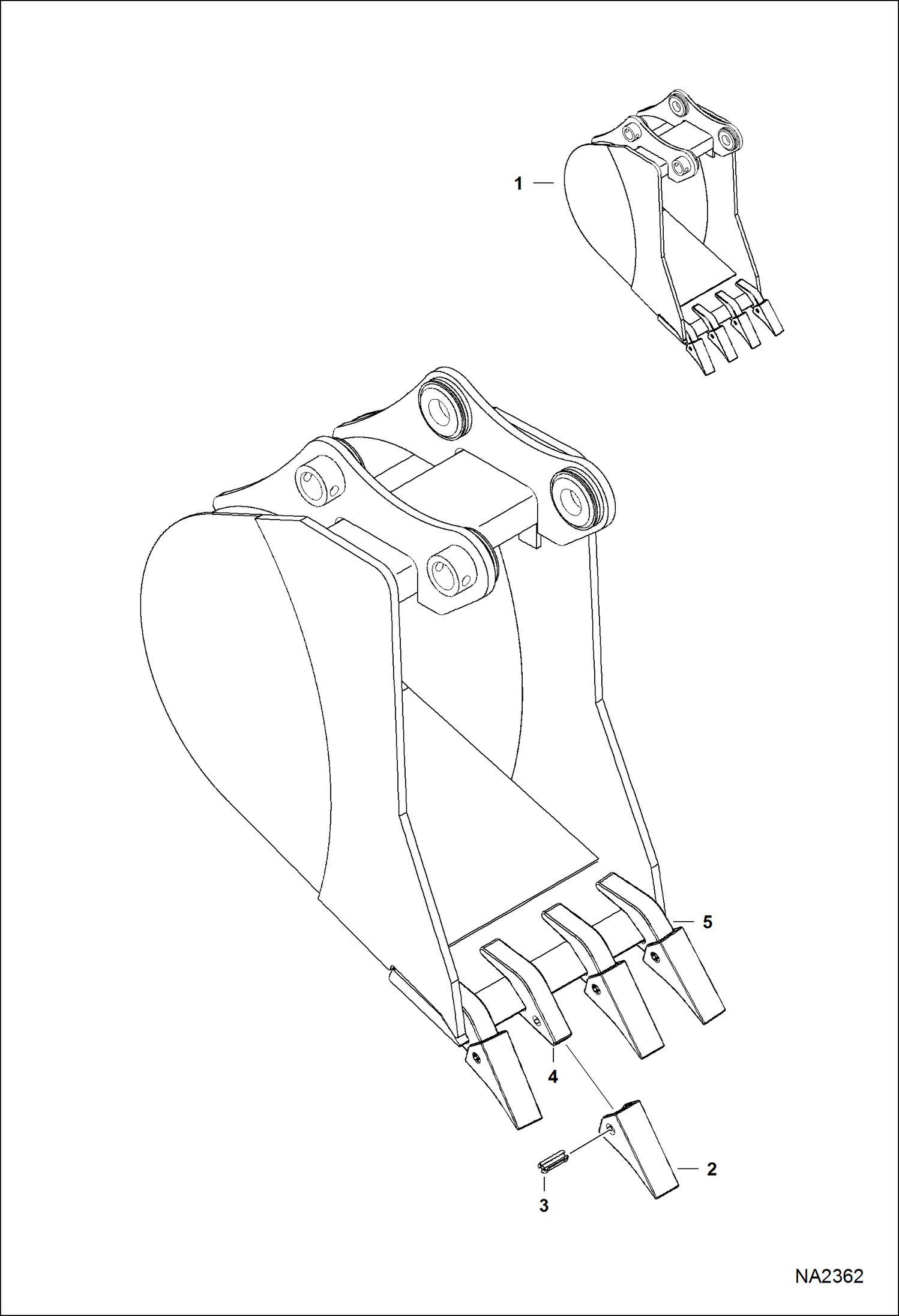 КОВШ (18-- ПРОВЕДЕНИЕ ТРАНШЕЙ ) (E80) (WERK-BRAU)