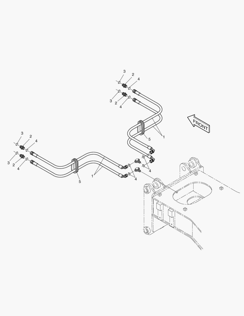 ТРУБОПРОВОД ПЕРЕДНЕГО АУТРИГЕРА