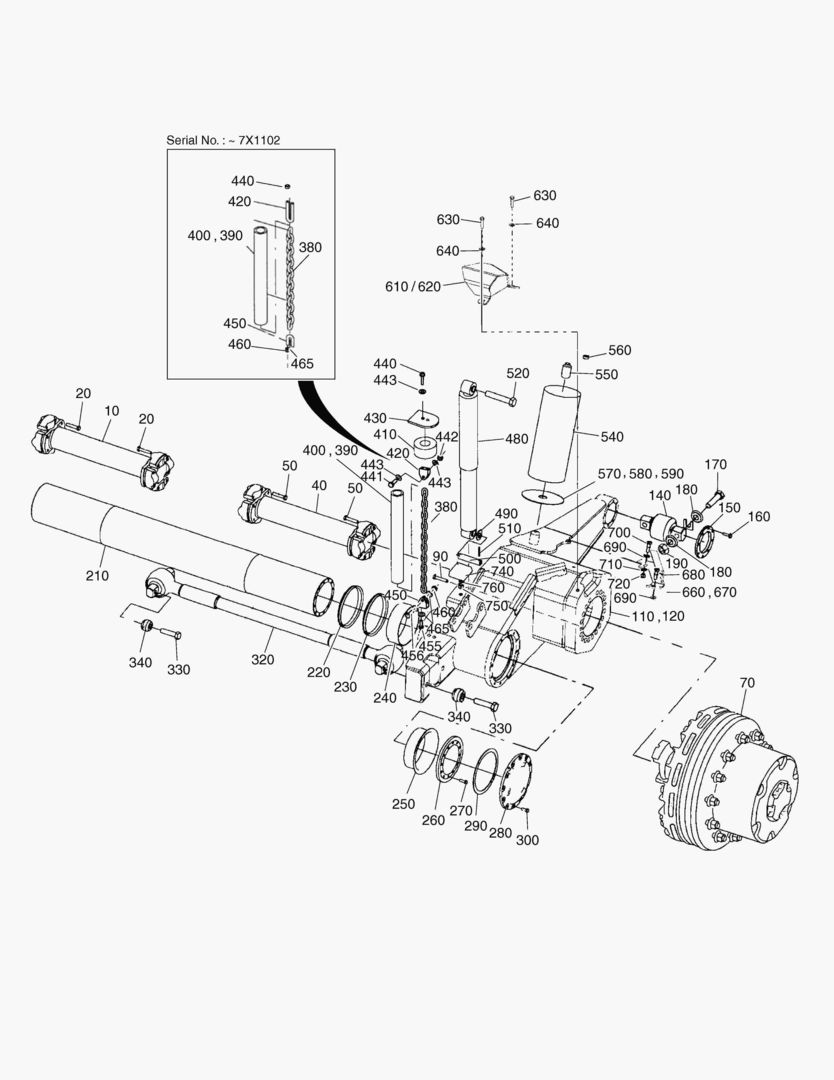 G250-10 FRONT AXLE SUSPENSION