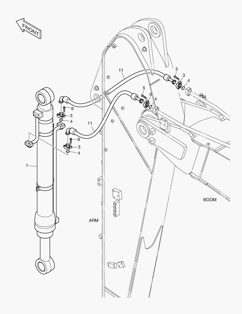 ГИДРОСИСТЕМА РУКОЯТИ - РУКОЯТЬ 2.75 м