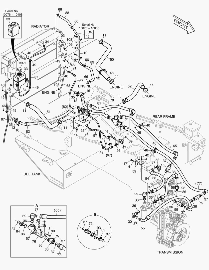 6070 OIL COOLER PIPING - TIER3 [10076~]