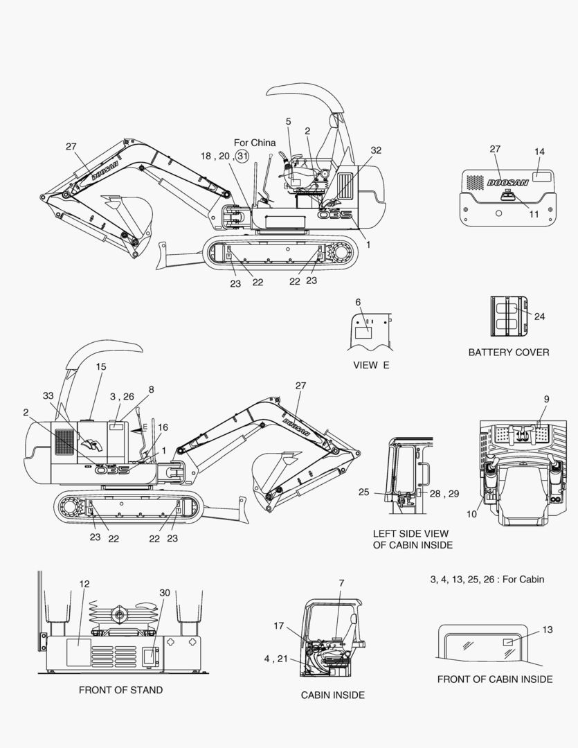 Схема 5120 NAME PLATE-ENGLISH
