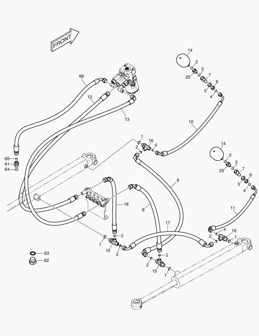 ПАТРУБКИ РУЛЕВОГО УПРАВЛЕНИЯ