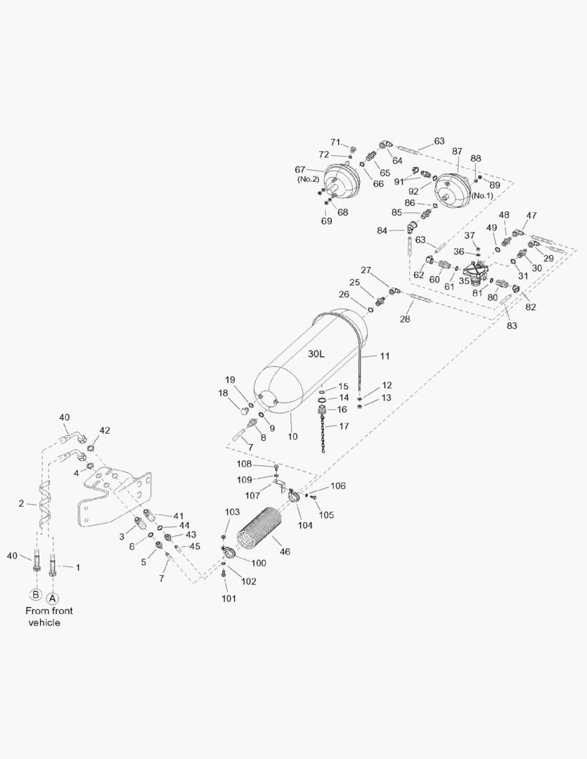 G044-3 REAR BRAKE CIRCUIT