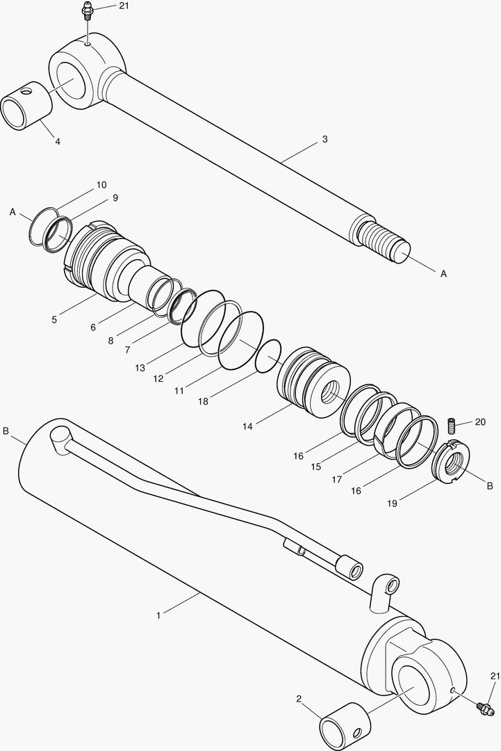 ЦИЛИНДР ПОВОРОТА СТРЕЛЫ