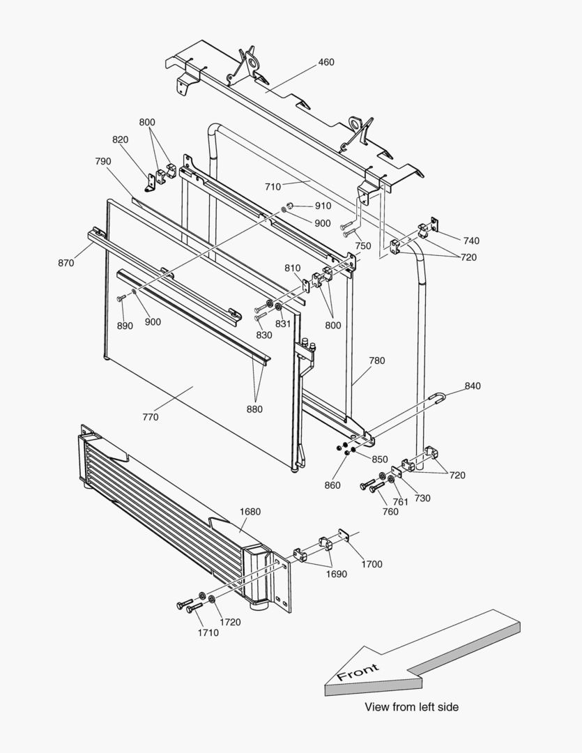 G040-20 RADIATOR SHELL ASS`Y AC CONDENSER