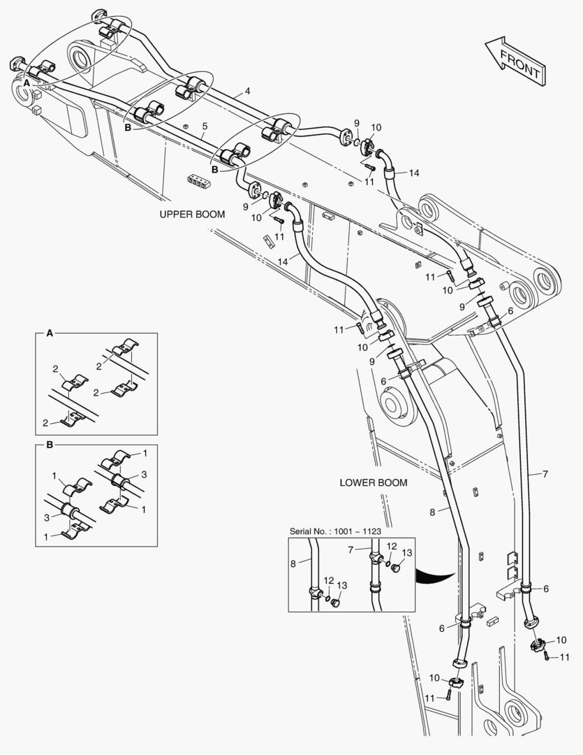 7210 ARTI. BOOM PIPING - ONE & TWO WAY