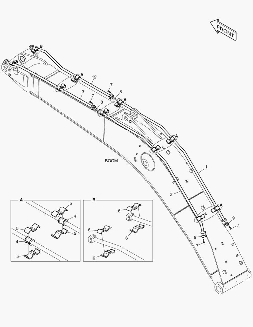 6210 BOOM PIPING - ONE & TWO WAY