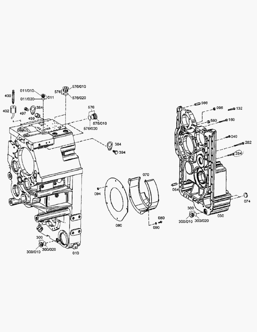 Схема G020-19 GEARBOX HOUSING [513087~]
