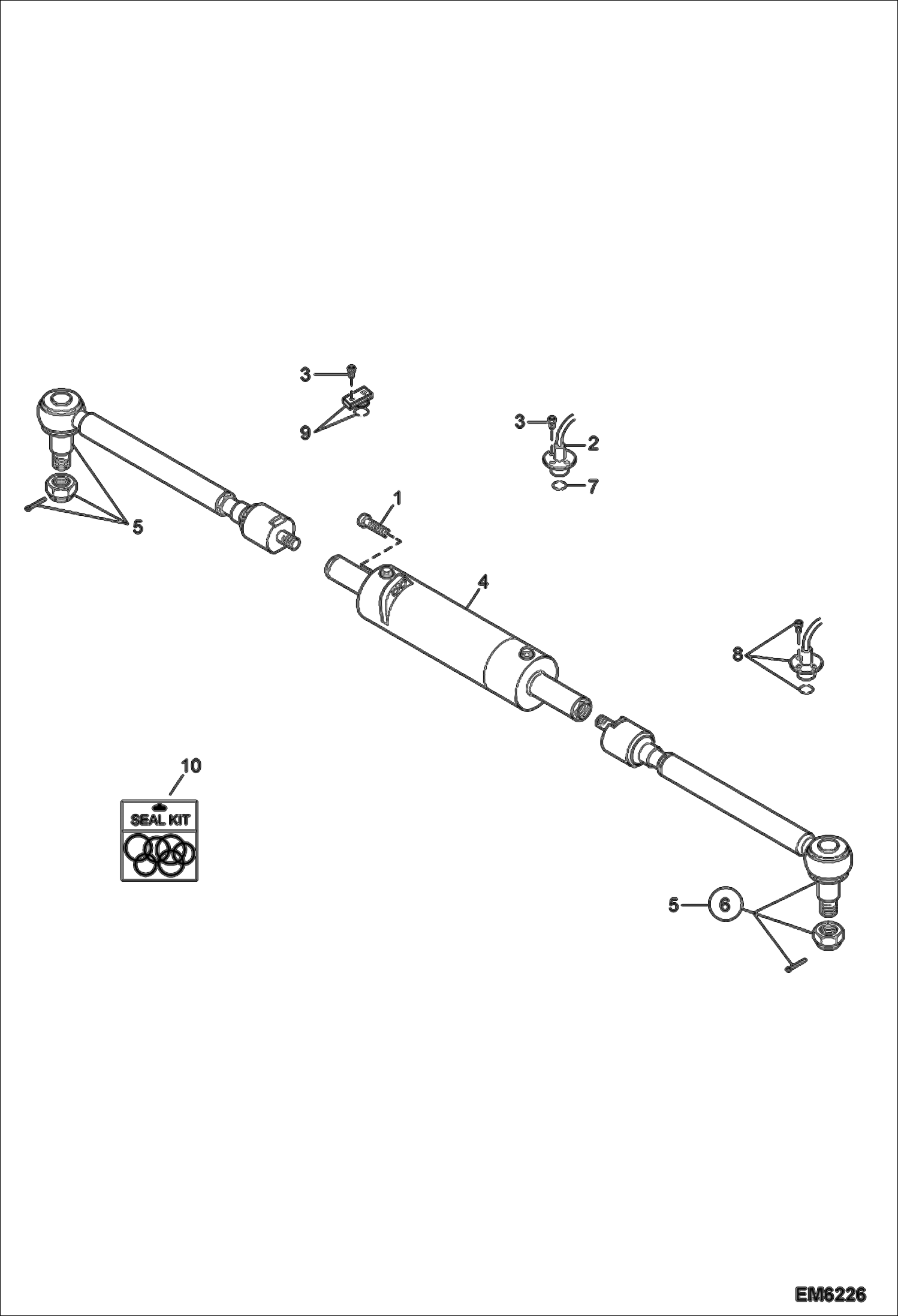 ЗАДНЯЯ РУЛЕВАЯ ТЯГА И ЦИЛИНДР