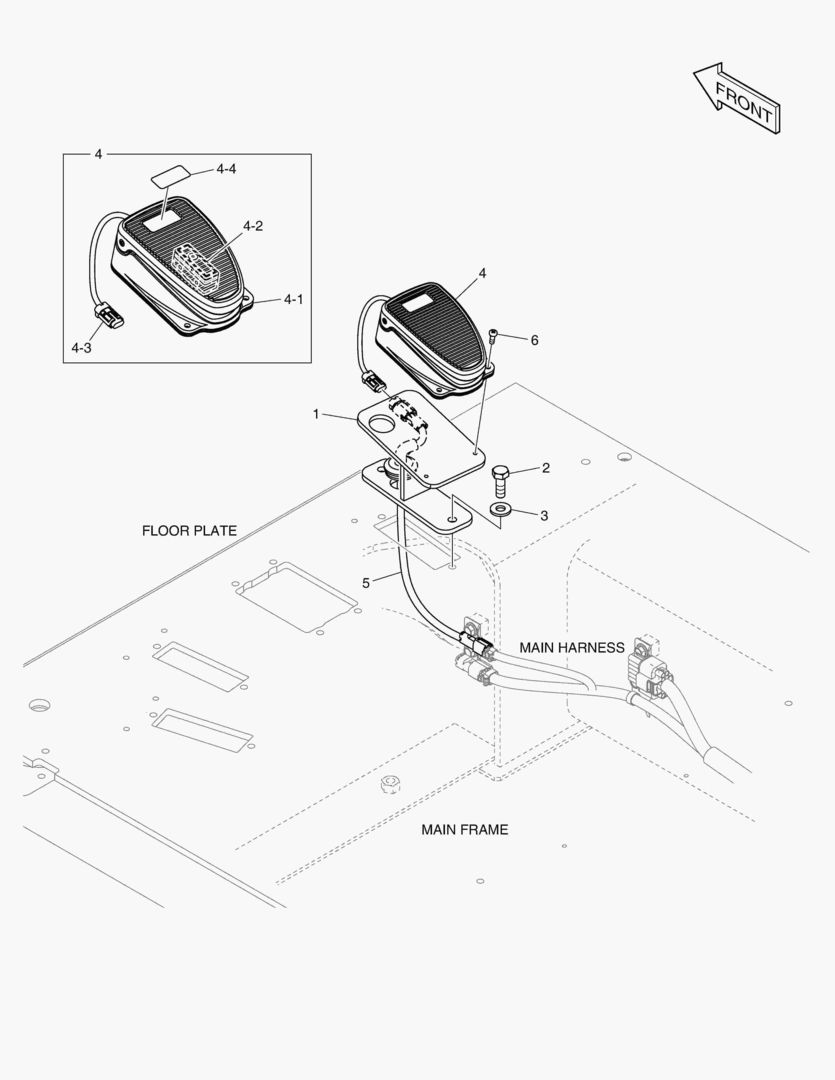 7120 ELECTRIC PARTS - PEDAL(BREAKER)