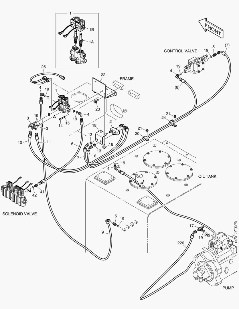 ТРУБОПРОВОД СЕРВОУПРАВЛЕНИЯ(1) - ВРАЩАЮЩИЙСЯ
