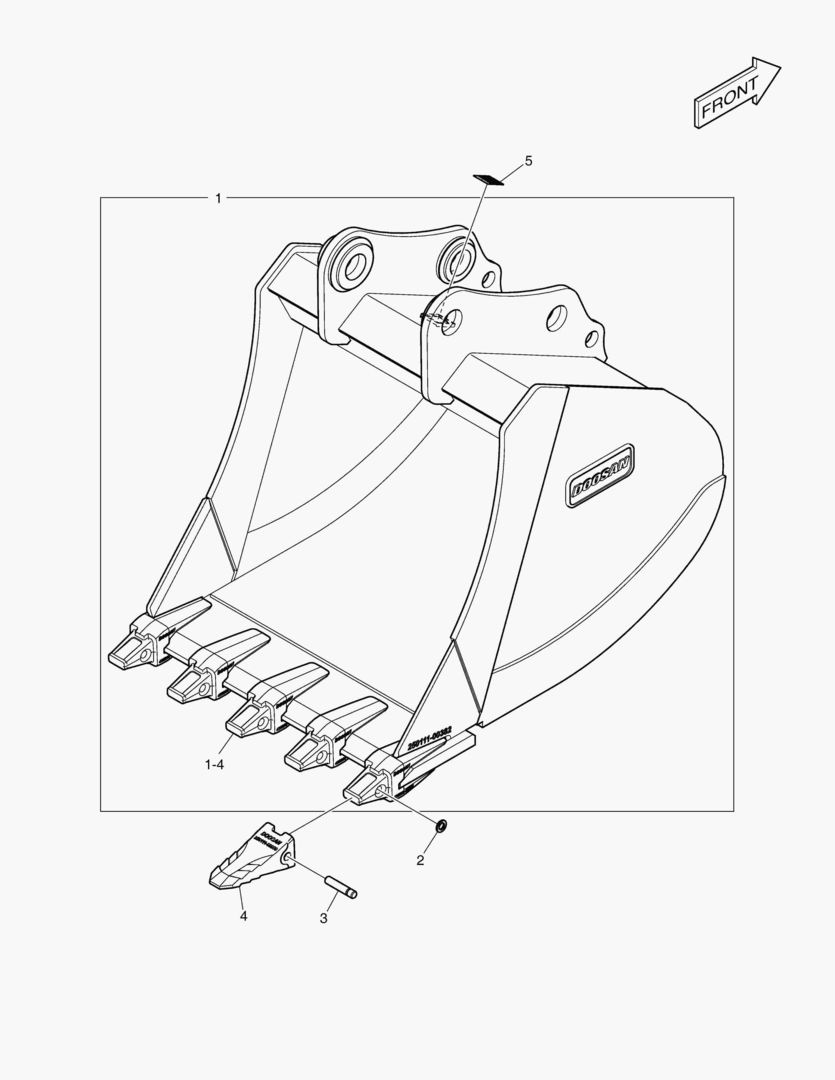 7210 BUCKET ASSВґY - 0.92mВі - H CLASS
