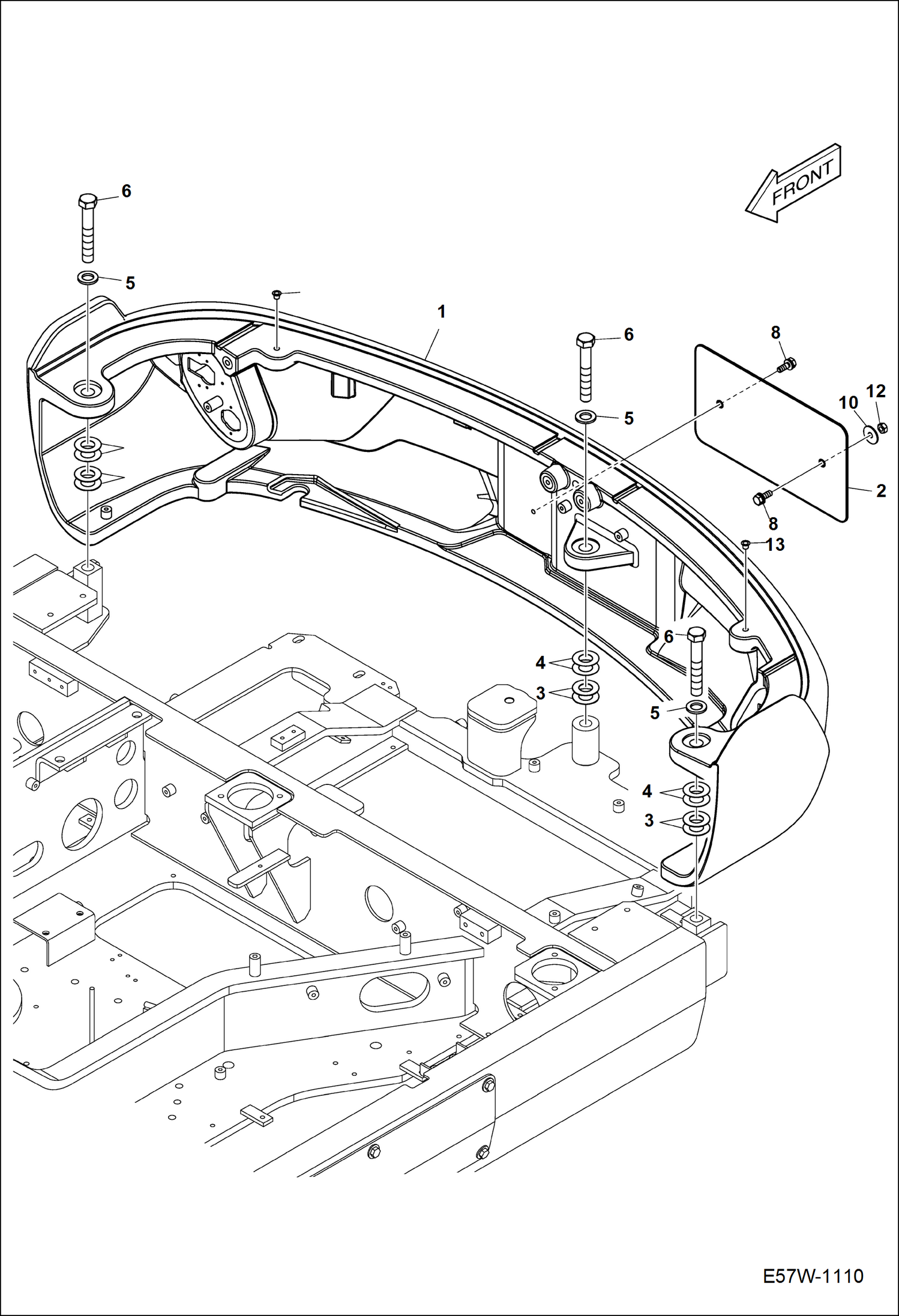 КОРПУС КУЗОВА (ПРОТИВОВЕС)