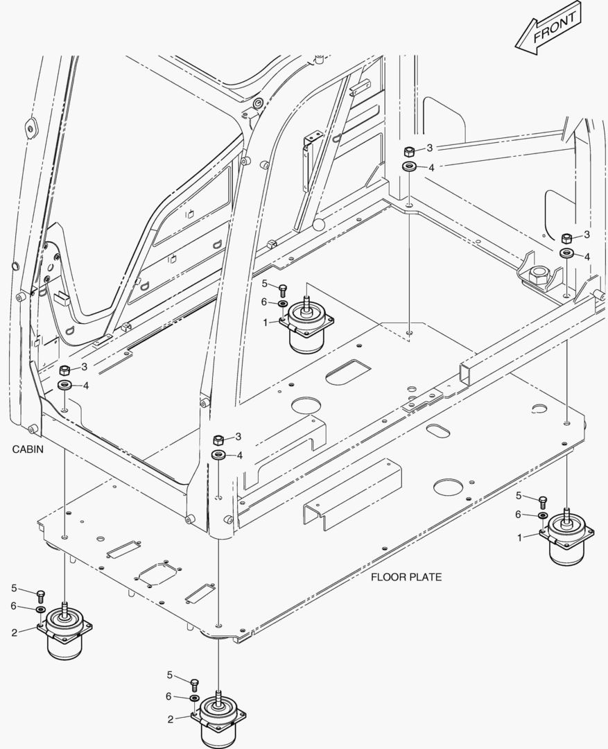 7190 CABIN MOUNTING - OPG