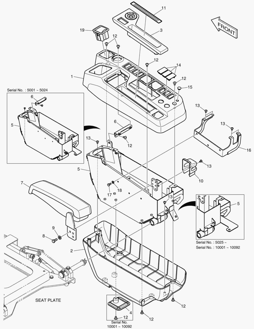 ПУЛЬТ УПРАВЛЕНИЯ - ПРАВОСТОРОННИЙ(СИСТЕМА ЗАЩИТЫ ПРИ ОПРОКИДЫВАНИИ)