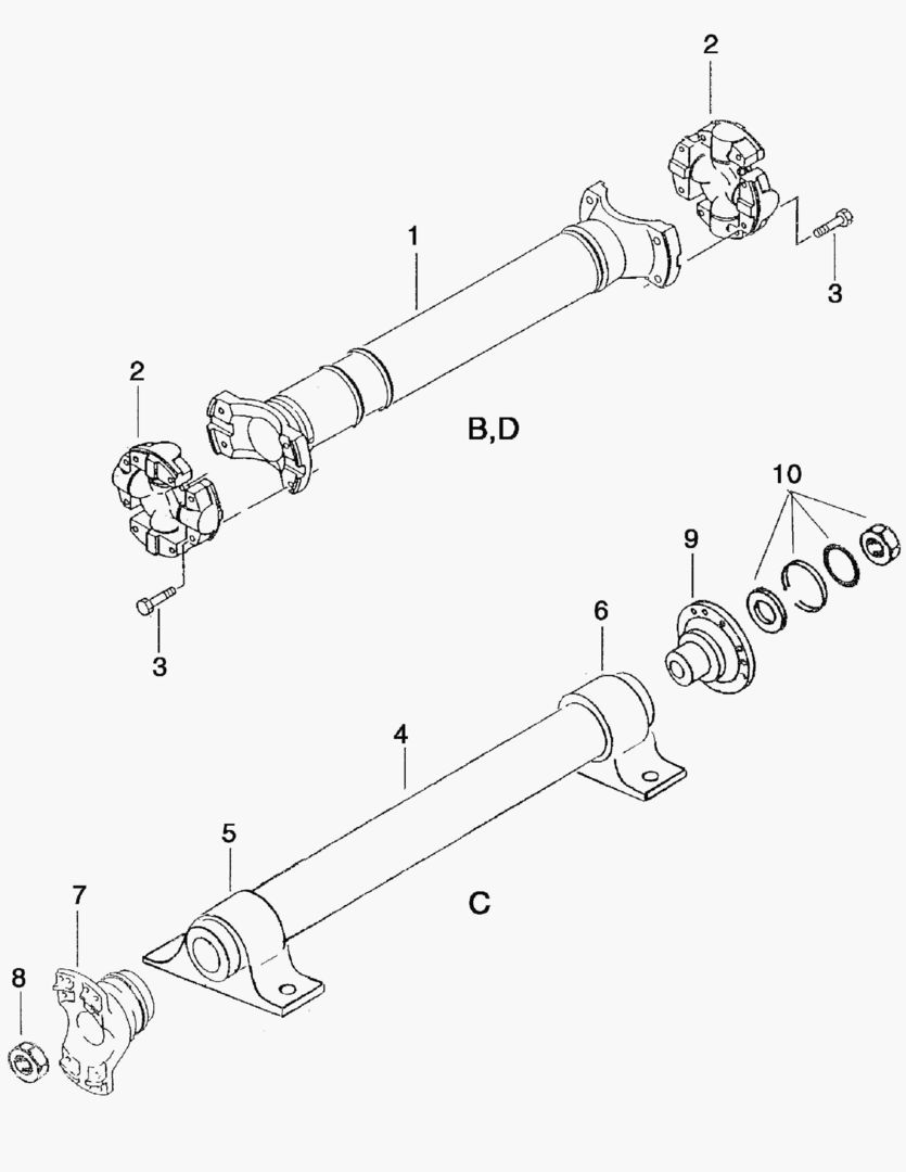 G110-6 INTERMEDIATE SHAFTS