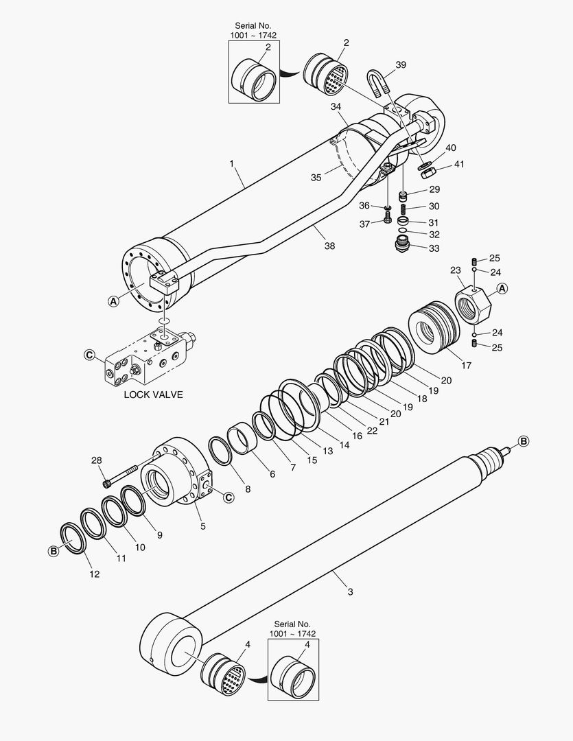 ЦИЛИНДР РУКОЯТИ-ГИДРОЗАМОК