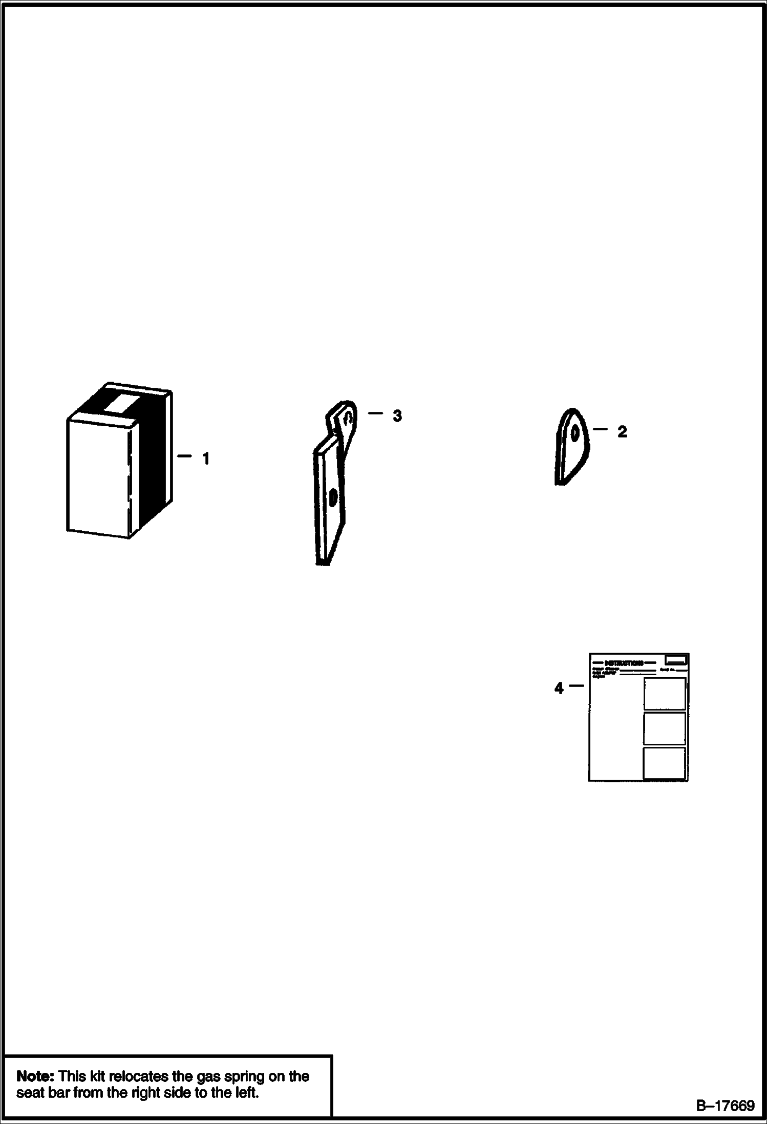 ОПОРА СИДЕНЬЯ (КОМПЛЕКТ ДЛЯ ПЕРЕСТАНОВКИ ЦИЛИНДРА)