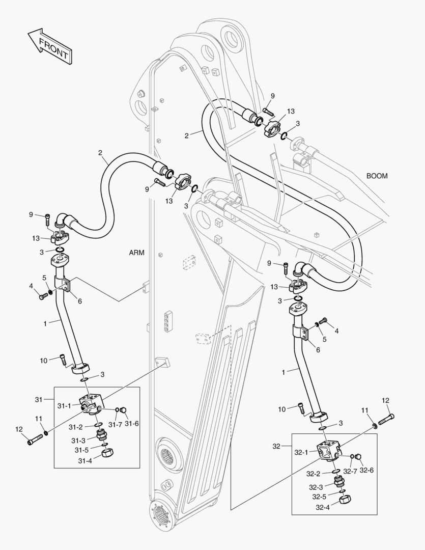 Спецтехника 6780 ARM PIPING - ONE & TWO WAY(ARM 2.9m) - главное фото