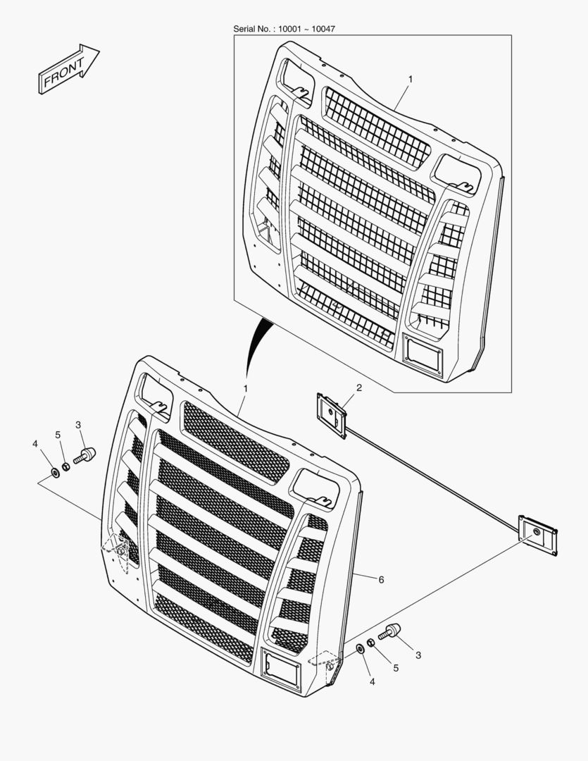 РЕШЕТКА РАДИАТОРА В СБОРЕ